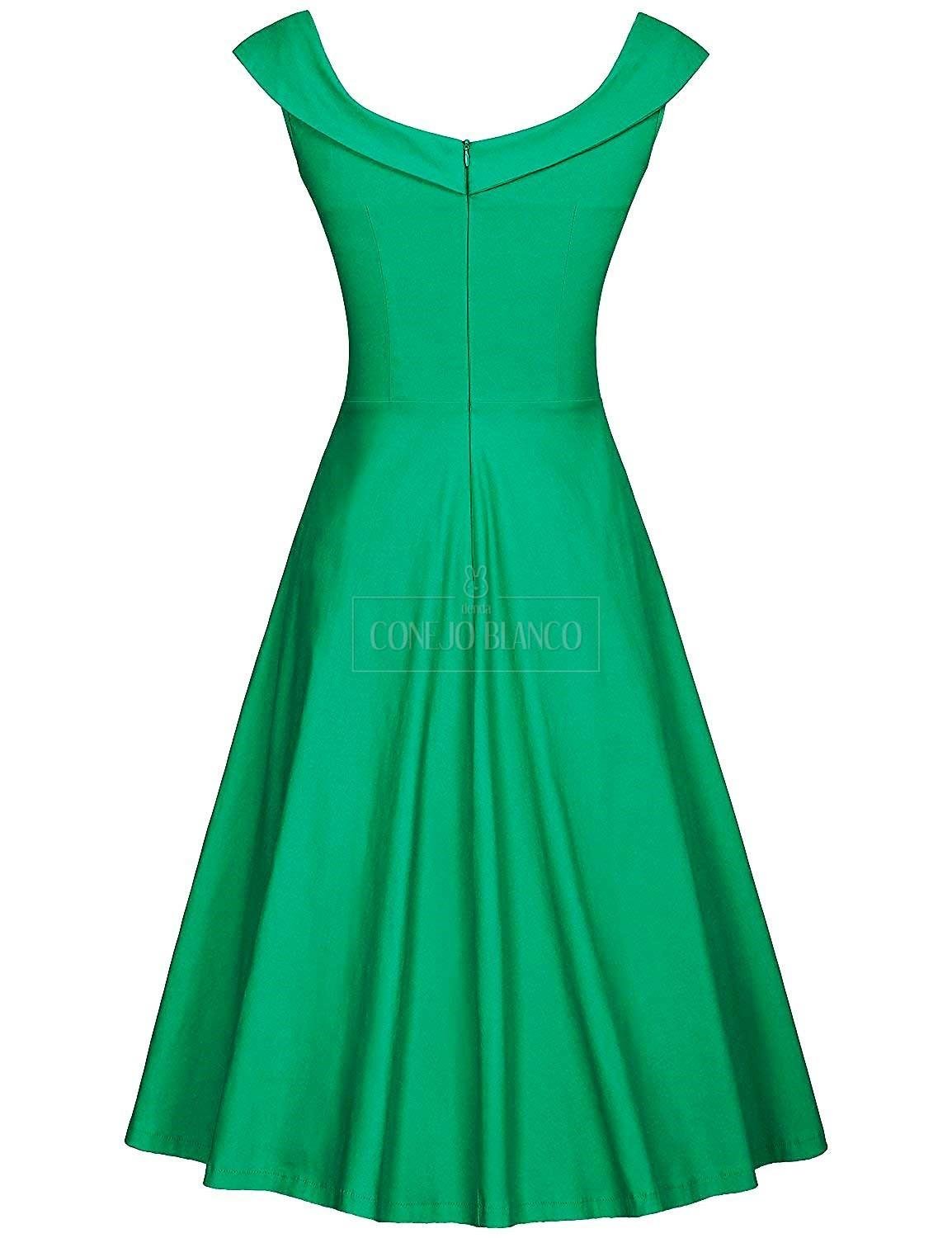 Vestido Verde Muxxn Boutique Conejo Blanco